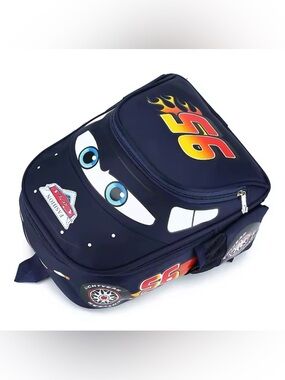 Lightning McQueen car-shaped pattern splash-proof lightweight backpack for boys